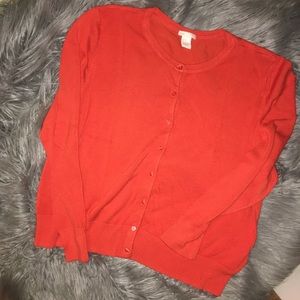 Orange Cardigan